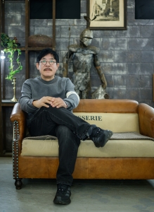 스튜디오에서 한용진 회장님